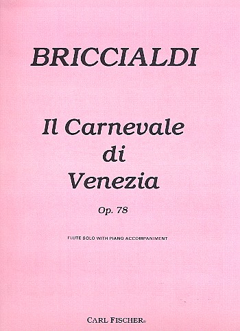 Il carnevale di Venezia op.78&nbsp;&nbsp;for flute and piano&nbsp;&nbsp;