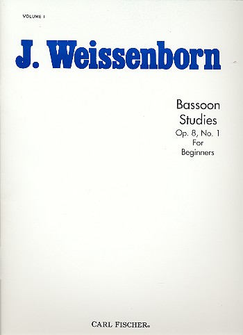 Bassoon Sudies for beginners op.8,1    