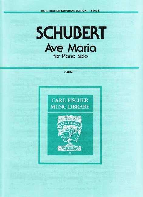 Franz Schubert Ave Maria&nbsp;&nbsp;Klavier&nbsp;&nbsp;Solostimme