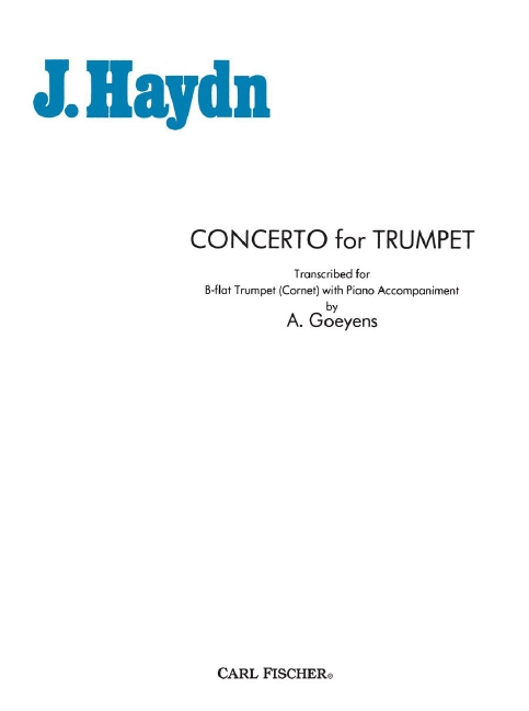 Concerto e flat major for trumpet  or cornet in b flat and piano  
