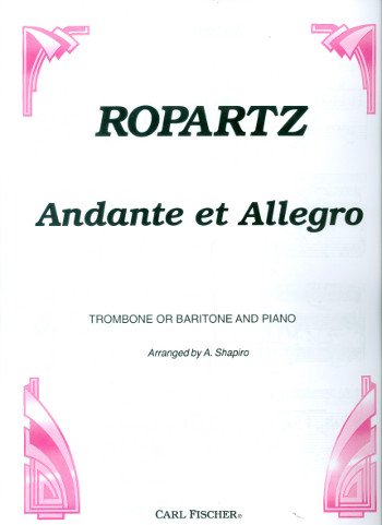 Andante et allegro  for trombone (baritone) solo with piano accompaniment  