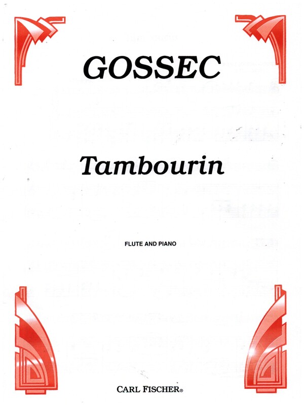 Tambourin  for flute and piano  