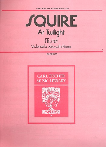 At twilight (triste) for  violoncello and piano  Buechner, A., ed