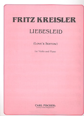 Liebesleid  for violin and piano  