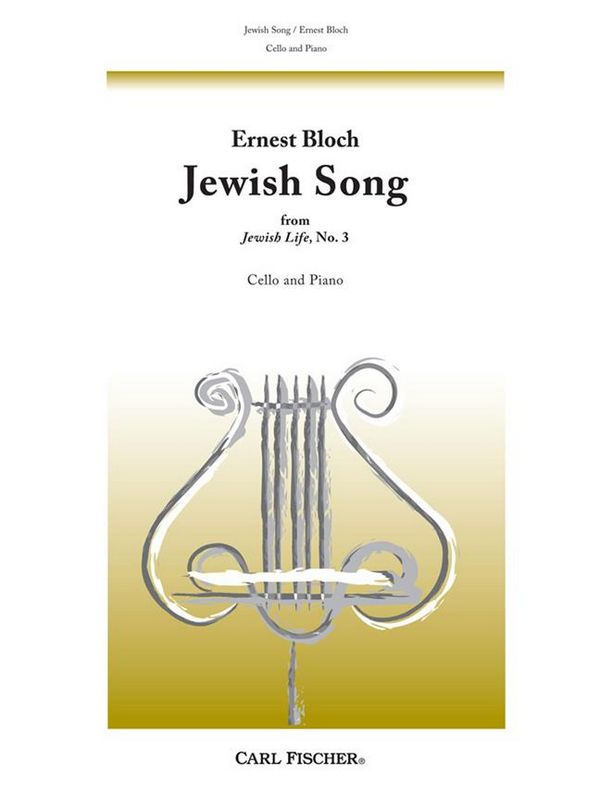 Jewish Song for cello solo and  piano, from jewish life, no.3  