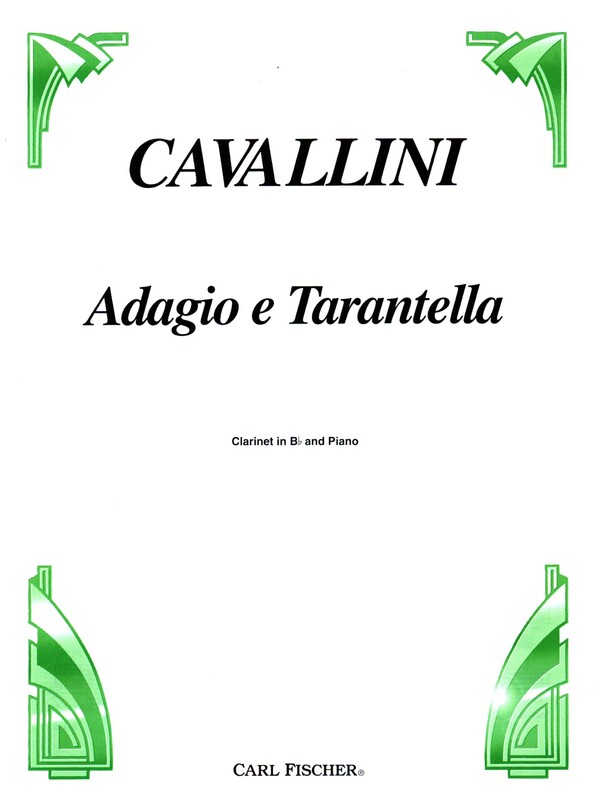 Adagio e Tarantella  für Klarinette und Klavier  