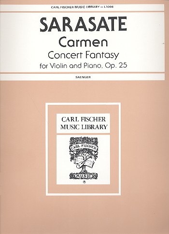 Carmen op.25 Concert Fantasy  for violin and piano  