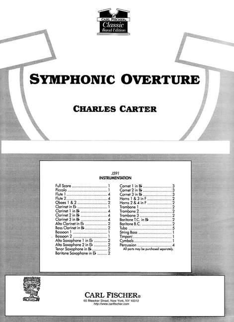 Charles Carter Symphonic Overture&nbsp;&nbsp;sinfonisches Blasorchester&nbsp;&nbsp;Partitur