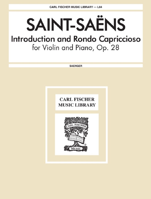 Camille Saint-SaÃ«ns Introduction and Rondo Capriccioso&nbsp;&nbsp;Violine und Klavier&nbsp;&nbsp;Klavierauszug mit Solostimme