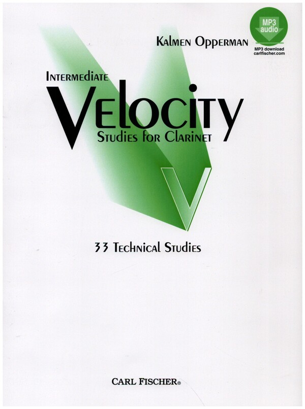 Intermediate Velocity Studies (+Online Audio)&nbsp;&nbsp;for clarinet&nbsp;&nbsp;