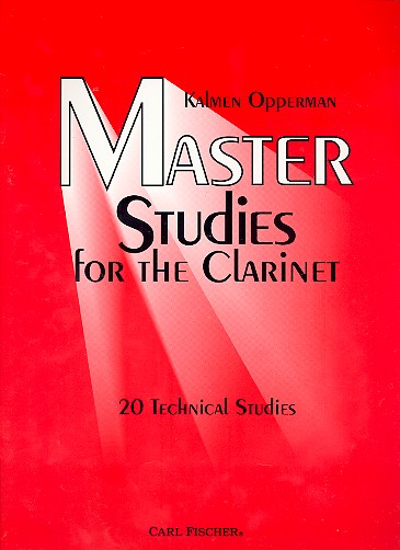 Master Studies for clarinet&nbsp;&nbsp;&nbsp;&nbsp;