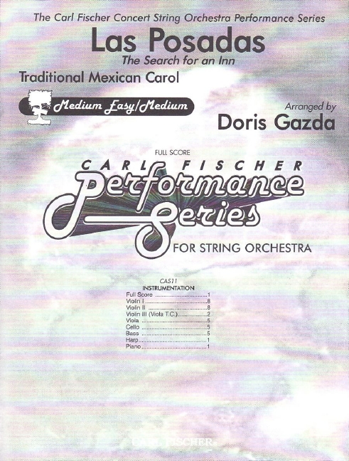 Anonymous Las Posadas&nbsp;&nbsp;Streichorchester&nbsp;&nbsp;Partitur