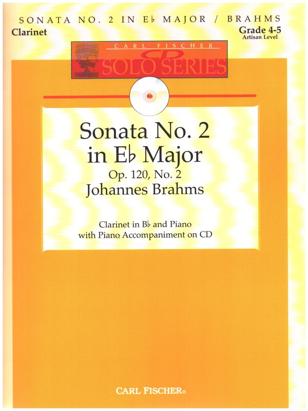 Sonata in Eb Major op.120 no.2  (+CD)&nbsp;&nbsp;for clarinet and piano&nbsp;&nbsp;