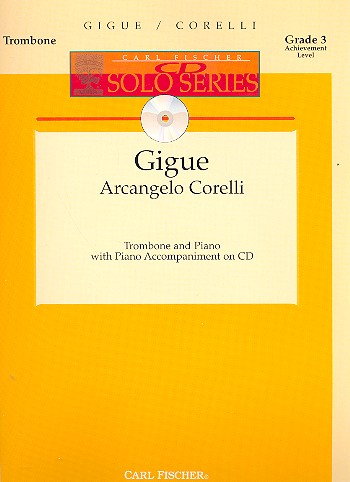 Gigue (+CD)  for trombone and piano  