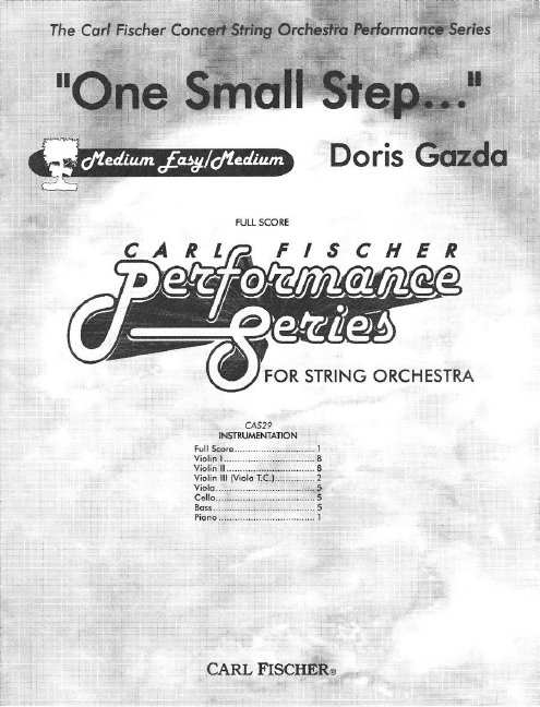 Doris Gazda One Small Step...&nbsp;&nbsp;Streichorchester&nbsp;&nbsp;Partitur