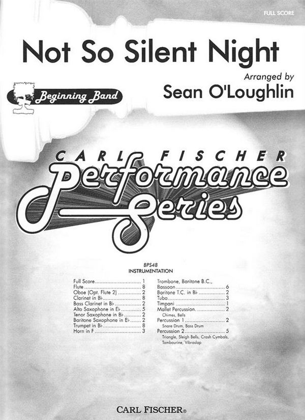 Anonymous Not So Silent Night&nbsp;&nbsp;Blasorchester&nbsp;&nbsp;Partitur