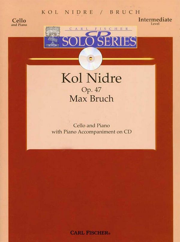 Kol Nidre op.47 (+Online Audio)  for violoncello and piano  