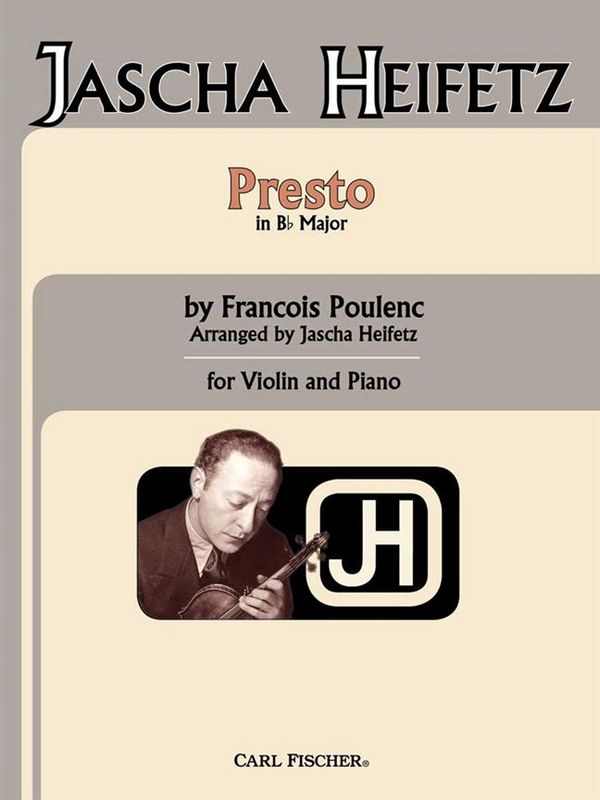 Francis Poulenc Presto&nbsp;&nbsp;Violine und Klavier&nbsp;&nbsp;