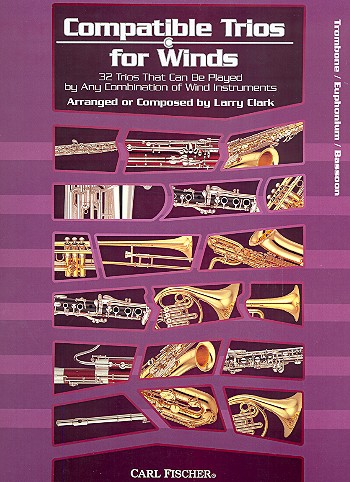 Compatible Trios  for wind instruments  trombone/euphonium/bassoon score