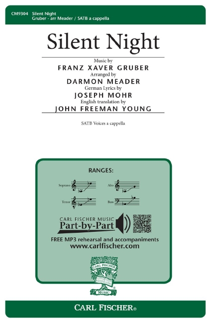 Franz Gruber Silent Night&nbsp;&nbsp;Chor&nbsp;&nbsp;Chorpartitur