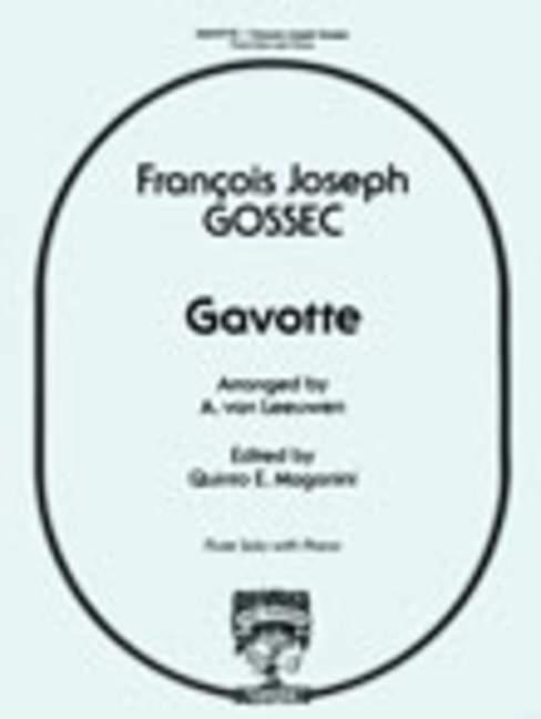 Francois-Joseph Gossec Gavotte&nbsp;&nbsp;Flöte und Klavier&nbsp;&nbsp;Partitur und Stimmen