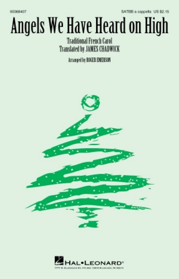 Angels We Have Heard on High&nbsp;&nbsp;SATBB a Cappella&nbsp;&nbsp;Chorpartitur