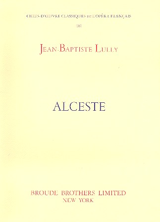 Alceste    vocal score (fr)