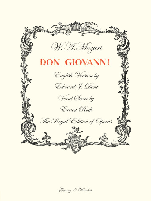 Don Giovanni&nbsp;&nbsp;&nbsp;&nbsp;Klavierauszug