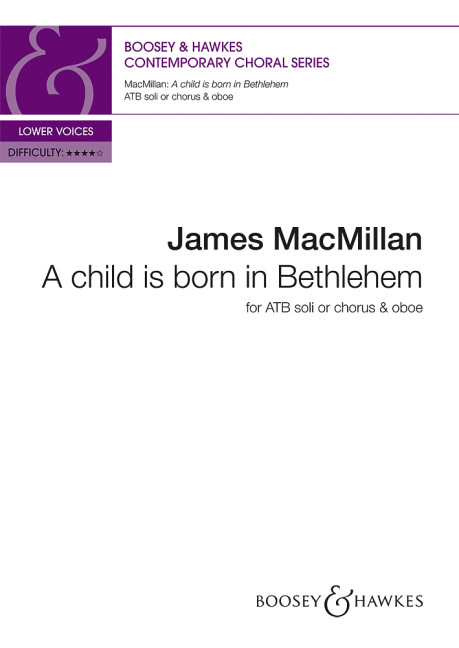 A Child is born in Bethlehem  for soloists (mixed chorus (ATB)) and oboe  score