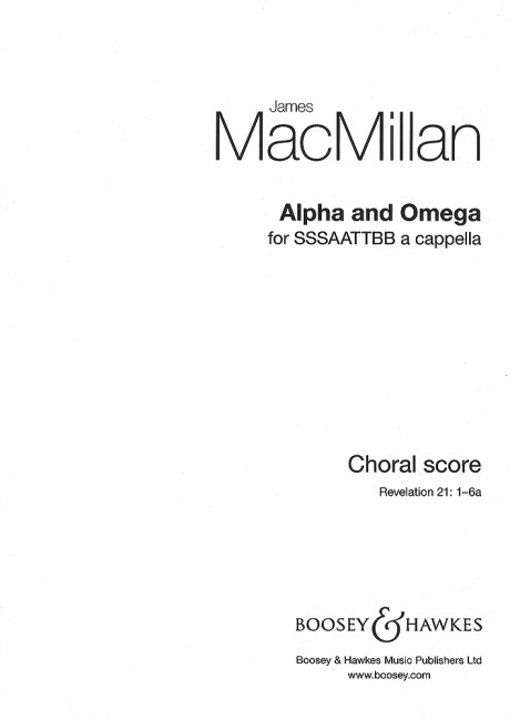 Alpha and Omega  für gemischter Chor (SSSAATTBB) a cappella  Chorpartitur