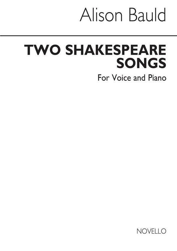 2 Shakespeare songs  for voice and piano  