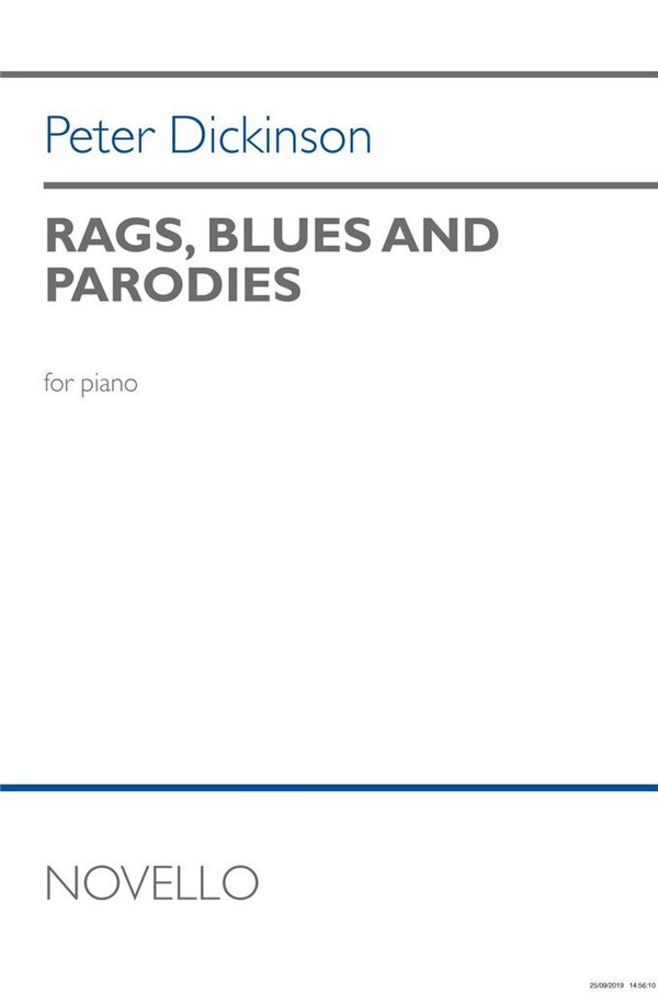 Peter Dickinson, Rags, Blues And Parodies For Piano&nbsp;&nbsp;Klavier&nbsp;&nbsp;Buch