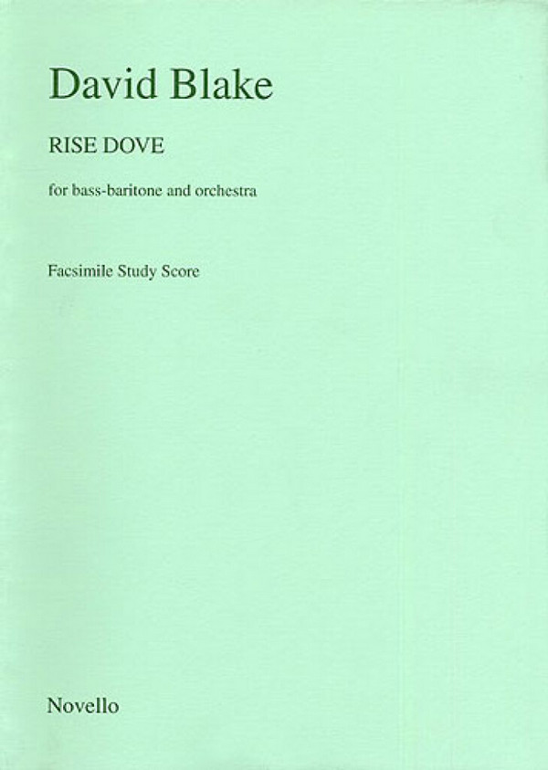 David Blake, Blake Rise Dove F/s&nbsp;&nbsp;Orchestra&nbsp;&nbsp;Buch