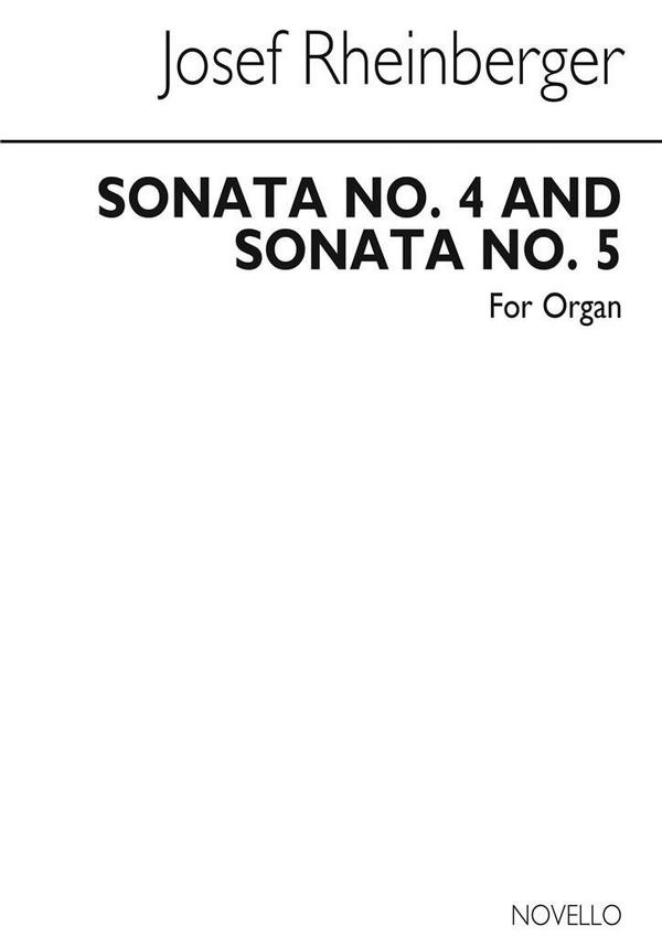 SONATA A MINOR NO.4 OP.98  AND&nbsp;&nbsp;SONATA NO.5 OP.111 FOR ORGAN&nbsp;&nbsp;GRACE, HARVEY, ED