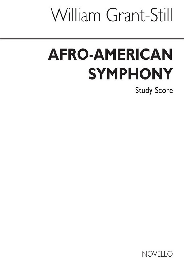 Afro American Symphony  for orchestra  study score