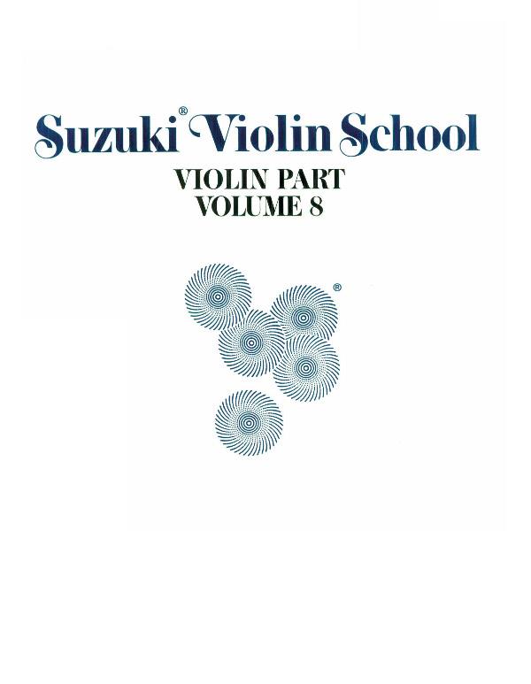 Suzuki Violin School vol.8  violin part  revised edition