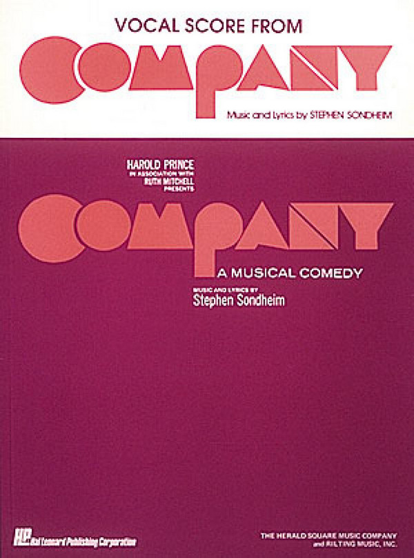 Company (Musical) Vocal selections  songbook vocal/piano  