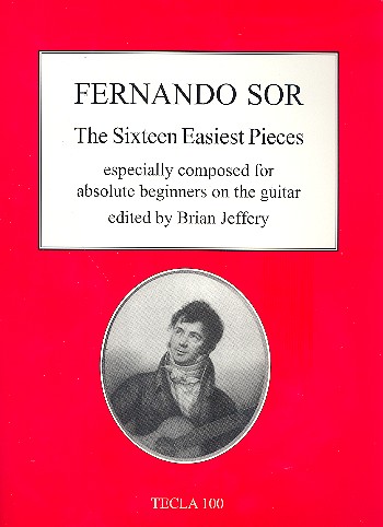 The 16 easiest Pieces&nbsp;&nbsp;for guitar&nbsp;&nbsp;