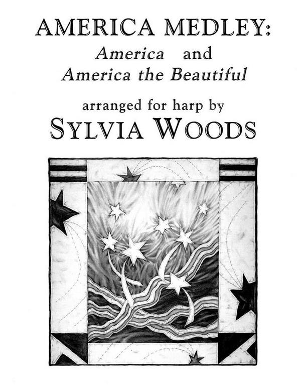 America Medley: America and America the Beautiful  Harp  Buch