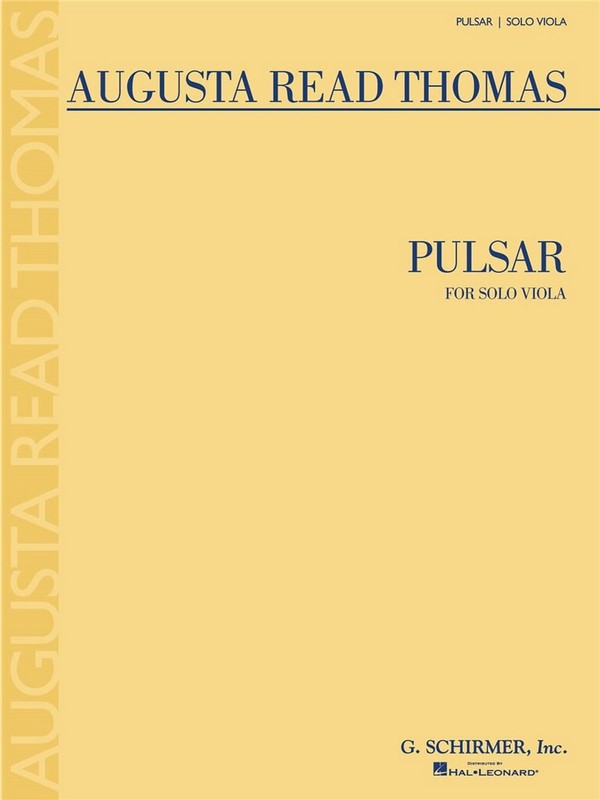 Augusta Read Thomas, Pulsar&nbsp;&nbsp;Viola&nbsp;&nbsp;Buch