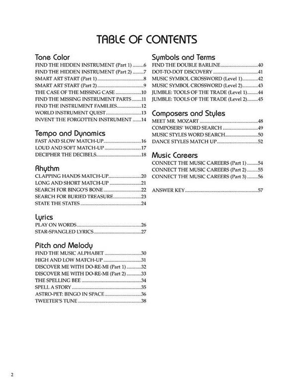 Cheryl Lavender, Music Masterminds&nbsp;&nbsp;Activity Book&nbsp;&nbsp;Andere