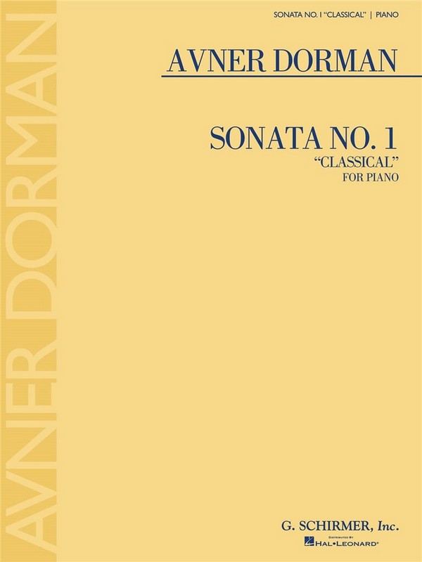 Avner Dorman, Sonata No. 1 Classical&nbsp;&nbsp;Klavier&nbsp;&nbsp;Buch