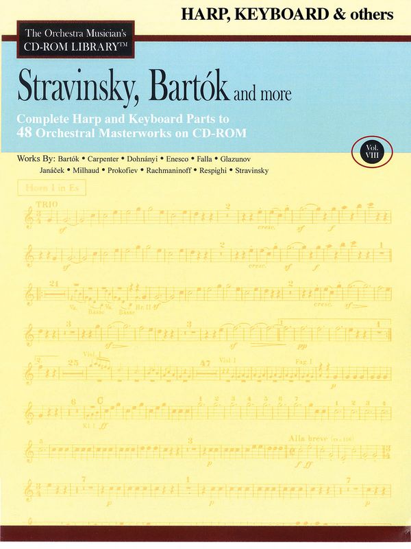 Béla Bartók_Igor Stravinsky, Stravinsky, Bartok and more - Vol. 8  Harp, Keyboard & Others  CD-ROM