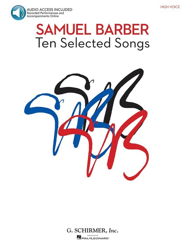 10 selected Songs (+CD) for high voice  and piano  