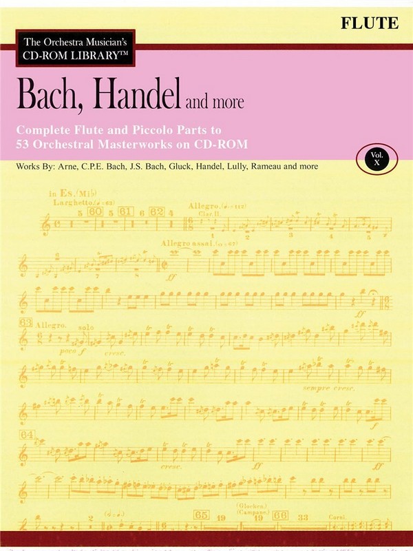 Bach, Handel and More - Volume 10  Flöte  CD-ROM