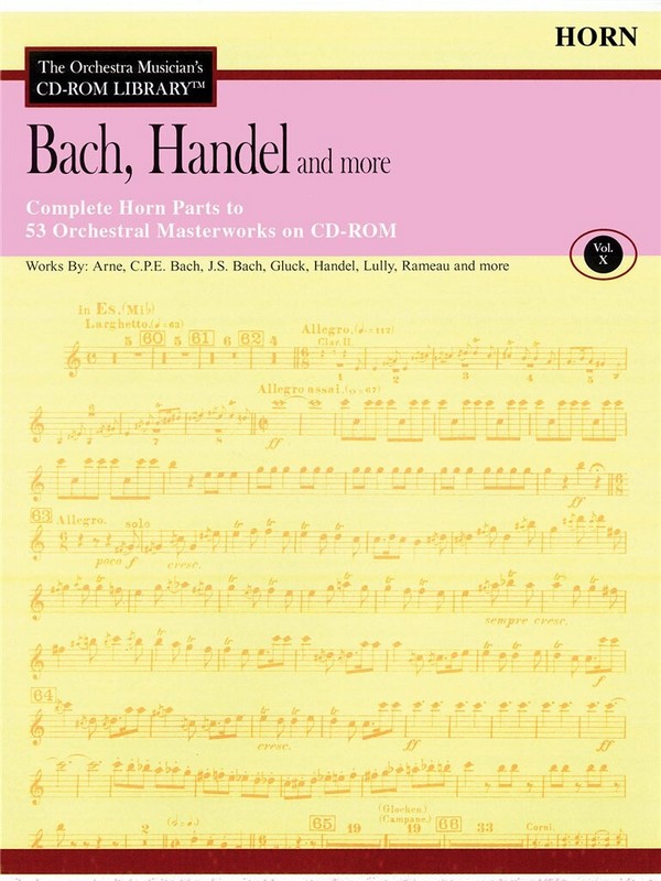 Bach, Handel and More - Volume 10  Horn  CD-ROM