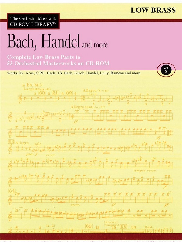 Bach, Handel and More - Volume 10  Low Brass  CD-ROM