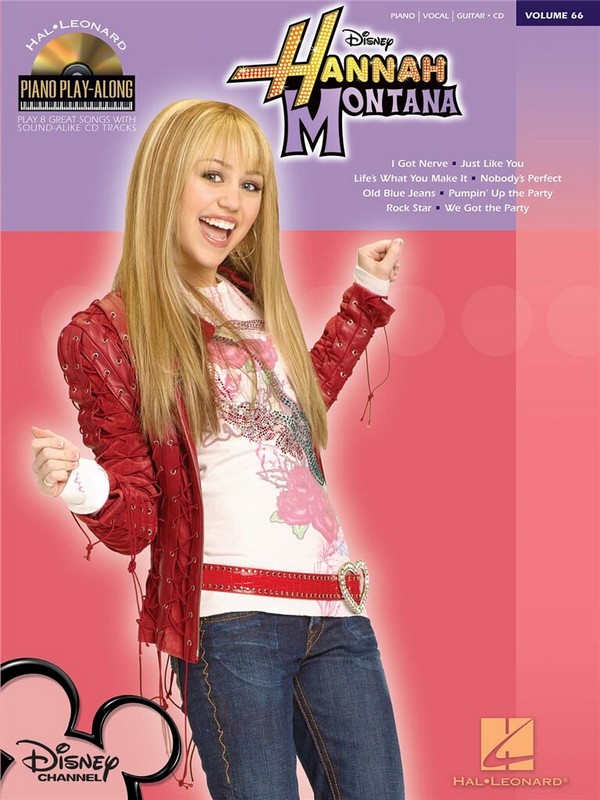 Hannah Montana (+CD)  songbook piano/vocal/guitar  Piano playalong vol.66