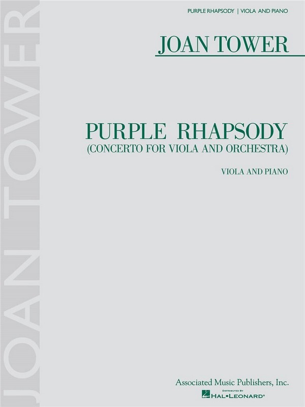 Joan Tower, Purple Rhapsody  Viola und Klavier  Buch