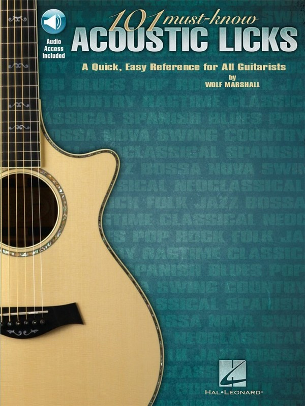 101 must-known Acoustic Licks (+Audio Access):  for guitar  